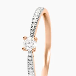 Best Histoire d'Or Bague Solitaire Hemera or rose diamant