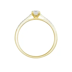 Histoire d'Or Bague Solitaire Hemera Or Jaune Diamant Synthetique* Bagues|Bagues Avec Pierre