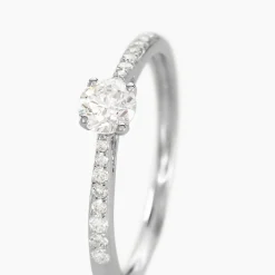 Histoire d'Or Bague Solitaire Hemera Or Blanc Diamant Synthetique* Bagues|Bagues Avec Pierre
