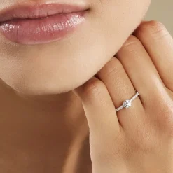 Histoire d'Or Bague Solitaire Hemera Or Blanc Diamant Synthetique* Bagues|Bagues Avec Pierre