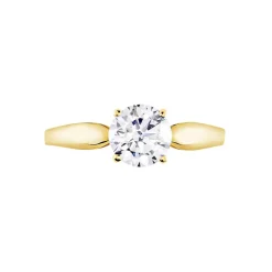 Histoire d'Or Bague Solitaire Illyana Or Jaune Oxyde De Zirconium* Bagues|Bagues Avec Pierre