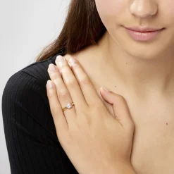 Histoire d'Or Bague Solitaire Illyana Or Jaune Oxyde De Zirconium* Bagues|Bagues Avec Pierre