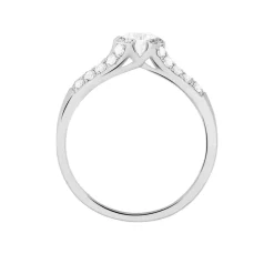 Clearance Histoire d'Or Bague Solitaire Ingrid Or Blanc Diamant