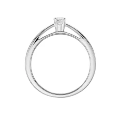 Discount Histoire d'Or Bague Solitaire Iris or blanc diamant