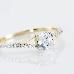 Histoire d'Or Bague Solitaire Jessa Or Jaune Oxyde De Zirconium* Bagues|Bagues Avec Pierre