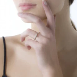 Histoire d'Or Bague Solitaire Josua Or Blanc Diamant* Bagues|Bagues Avec Pierre