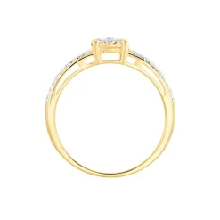 Online Histoire d'Or Bague Solitaire Julia Or Jaune Diamant Synthetique