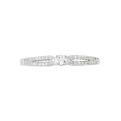 Histoire d'Or Bague Solitaire Katalina Or Blanc Diamant