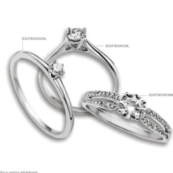 Clearance Histoire d'Or Bague Solitaire Katalina or rose diamant