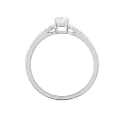 Clearance Histoire d'Or Bague Solitaire Katalina Or Blanc Diamant
