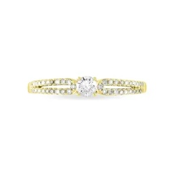 Hot Histoire d'Or Bague Solitaire Katalina or jaune diamant