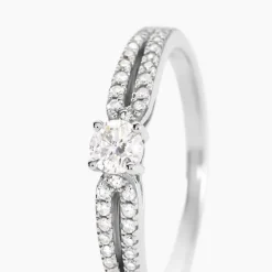 New Histoire d'Or Bague Solitaire Katalina or blanc diamant