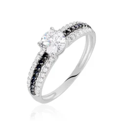 Histoire d'Or Bague Solitaire Katrina Or Blanc Oxyde De Zirconium* Bagues|Bagues Avec Pierre