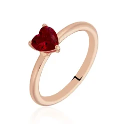 Histoire d'Or Bague Solitaire Kelvyn Argent Rose Oxyde De Zirconium* Bagues|Bagues Fantaisie