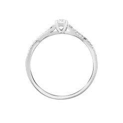 Online Histoire d'Or Bague Solitaire Livia Or Blanc Diamant