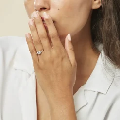 Histoire d'Or Bague Solitaire Maelane Argent Blanc Oxyde De Zirconium* Bagues Fantaisie|Bagues Avec Pierre
