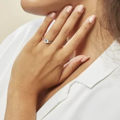 Histoire d'Or Bague Solitaire Maelane Argent Blanc Oxyde De Zirconium* Bagues Fantaisie|Bagues Avec Pierre