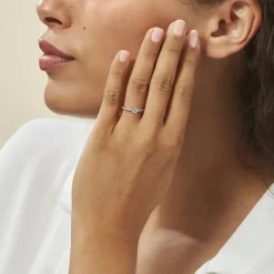 Histoire d'Or Bague Solitaire Mathylda Argent Blanc Oxyde De Zirconium* Bagues|Bagues Fantaisie