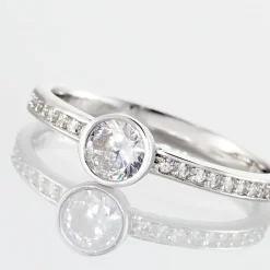 Histoire d'Or Bague Solitaire Mathylda Argent Blanc Oxyde De Zirconium* Bagues|Bagues Fantaisie