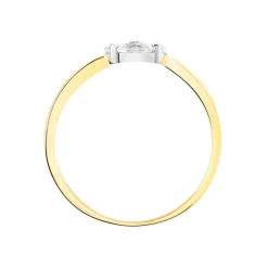 Sale Histoire d'Or Bague Solitaire Maurena Or Jaune Oxyde De Zirconium