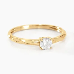 Histoire d'Or Bague Solitaire Maylis Or Jaune Oxyde De Zirconium