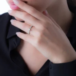 Histoire d'Or Bague Solitaire Morrigane Or Blanc Diamant* Bagues|Bagues Avec Pierre