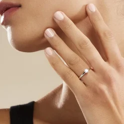 Histoire d'Or Bague Solitaire Natalia Or Blanc Diamant Synthetique