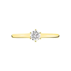 Online Histoire d'Or Bague Solitaire Natalia or jaune diamant