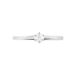 Outlet Histoire d'Or Bague Solitaire Natalia or blanc diamant