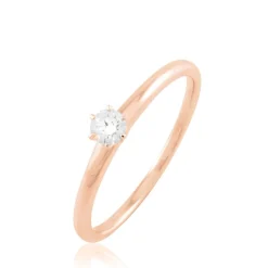 Hot Histoire d'Or Bague Solitaire Natalia Or Rose Diamant
