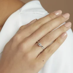 Histoire d'Or Bague Solitaire Natalia Pl Platine Blanc Diamant* Bagues|Bagues Avec Pierre