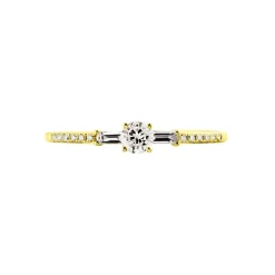 Hot Histoire d'Or Bague Solitaire Nina Or Jaune Diamant