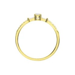 Hot Histoire d'Or Bague Solitaire Nina Or Jaune Diamant