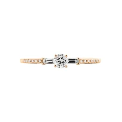 Histoire d'Or Bague Solitaire Nina Or Rose Diamant* Bagues|Bagues Avec Pierre
