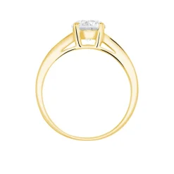 Hot Histoire d'Or Bague Solitaire Or Jaune Oxyde De Zirconium