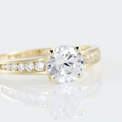 Hot Histoire d'Or Bague Solitaire Or Jaune Oxyde De Zirconium