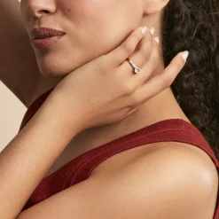 Hot Histoire d'Or Bague Solitaire Or Jaune Oxyde De Zirconium