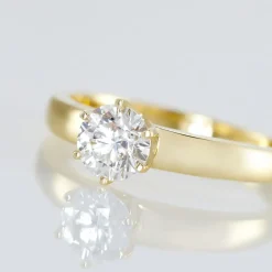 Histoire d'Or Bague Solitaire Or Jaune Diamant Synthetique* Bagues|Bagues Avec Pierre