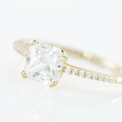 Histoire d'Or Bague Solitaire Or Jaune Beline Oxyde De Zirconium* Bagues|Bagues Avec Pierre