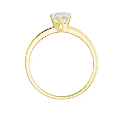 Histoire d'Or Bague Solitaire Or Jaune Diamant Synthetique* Bagues|Bagues Avec Pierre