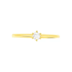 Histoire d'Or Bague Solitaire Orleane Or Jaune Diamant* Bagues|Bagues Avec Pierre