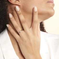 Histoire d'Or Bague Solitaire Peline Or Bicolore Oxyde De Zirconium* Bagues|Bagues Avec Pierre