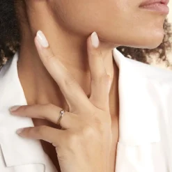 Histoire d'Or Bague Solitaire Peline Or Bicolore Oxyde De Zirconium* Bagues|Bagues Avec Pierre