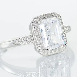 Histoire d'Or Bague Solitaire Pilar Argent Blanc Oxyde De Zirconium* Bagues|Bagues Fantaisie