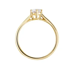 Histoire d'Or Bague Solitaire Plaqué Or Jaune Eulia Oxyde De Zirconium* Bagues|Bagues Fantaisie