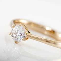 Histoire d'Or Bague Solitaire Plaqué Or Jaune Eulia Oxyde De Zirconium* Bagues|Bagues Fantaisie