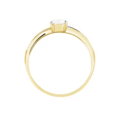 Outlet Histoire d'Or Bague Solitaire Raska Or Jaune Oxyde De Zirconium