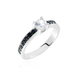 Histoire d'Or Bague Solitaire Regilla Argent Blanc Oxyde De Zirconium* Bagues|Bagues Fantaisie