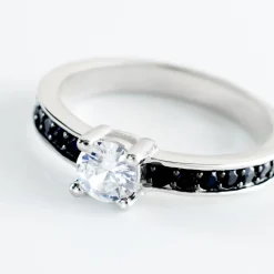 Histoire d'Or Bague Solitaire Regilla Argent Blanc Oxyde De Zirconium* Bagues|Bagues Fantaisie