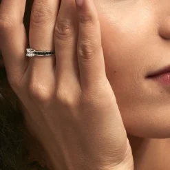 Histoire d'Or Bague Solitaire Regilla Argent Blanc Oxyde De Zirconium* Bagues|Bagues Fantaisie